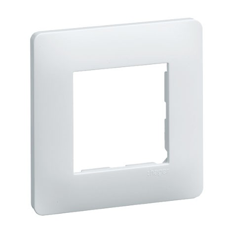 Plaque de finition 1poste Blanche - Essensya - WE401 - Hager