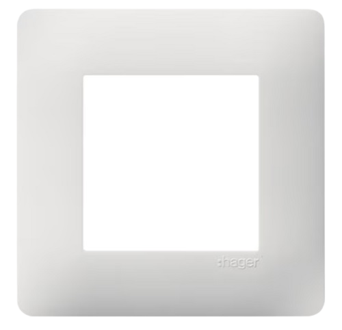 WE401 Plaque de finition 1 poste blanc Essensya Pure Hager