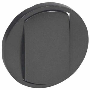 enjoliveur doigt large Céliane pour interrupteur, va-et-vient ou poussoir , finition graphite, 067901, Legrand