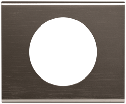 Plaque Céliane - Matières - 1 poste - Black Nickel - 069031 - Legrand