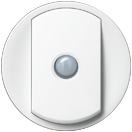 Enjoliveur Céliane interrupteur ou Va-et-vient Intuition - doigt large - Blanc - 068012 - Legrand