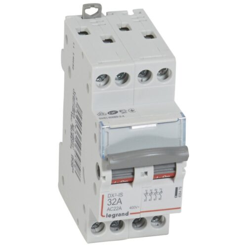 Interrupteur sectionneur tétrapolaire 32A DX-IS 4P 400V 2M - 406479 - Legrand