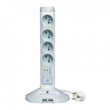 Rallonge 4 prises et port USB - 050014 - Legrand