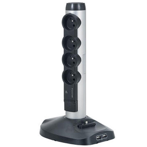 Rallonge multiprise avec borne WI-FI - Verticale - 050397 - Legrand