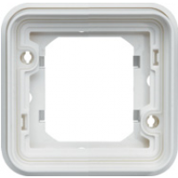 Support d’encastrement simple Cubyko associable Blanc IP55  – 1poste – WNA401B – Hager