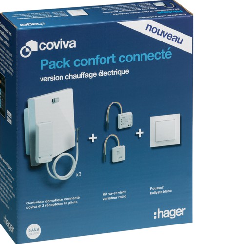 Pack Coviva pour chauffage électrique - fil pilote - HAGER