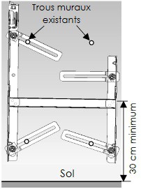 Fixation Universelle pour chauffage Ingénio 3 - 492310 - Thermor