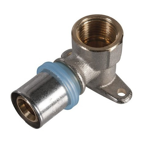 Raccord à sertir 16x2 murale 1/2f - RBM - 8530400