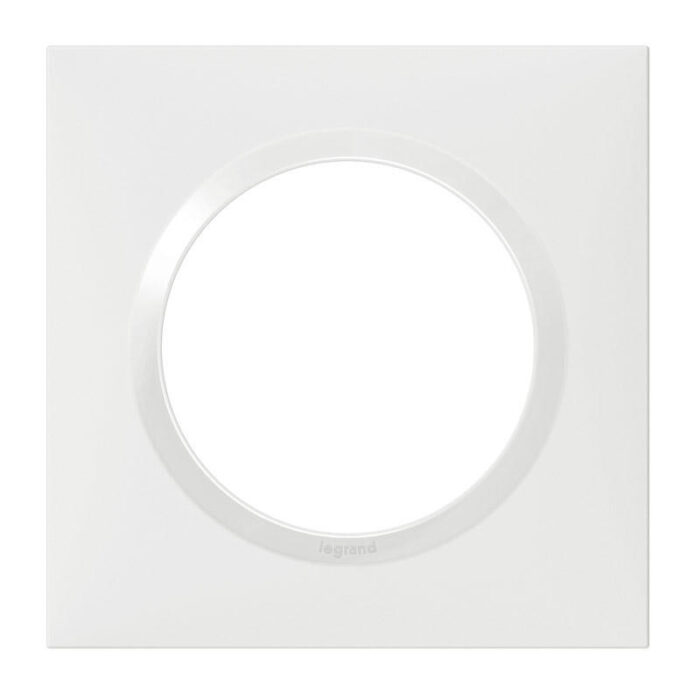 Plaque de finition carrée 1 poste Dooxie - Blanc - 600801 - Legrand