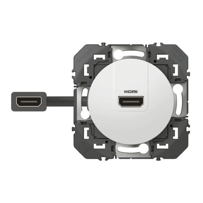 Prise HDMI pré-connectorisée Dooxie - Blanc - 600385 - Legrand