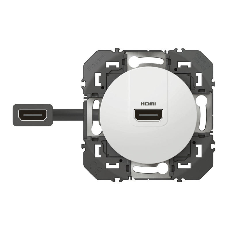 Prise HDMI 2.0 pré-connectorisée Dooxie - Blanc - 600385 - Legrand - Mon  Habitat Electrique