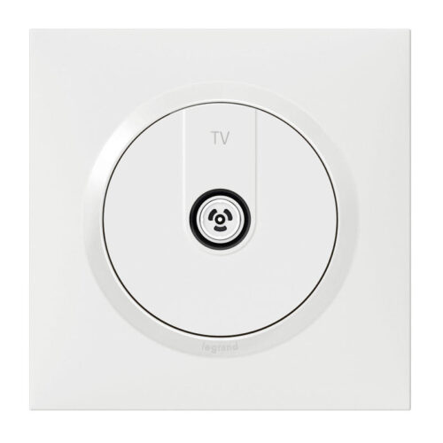 Prise TV simple étoile blindée complet Dooxie One - Blanc - 600751 - Legrand