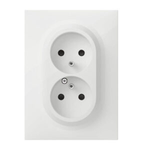 Double prise de courant compacte monobloc 2P+T Dooxie - Blanc - 600321 - Legrand