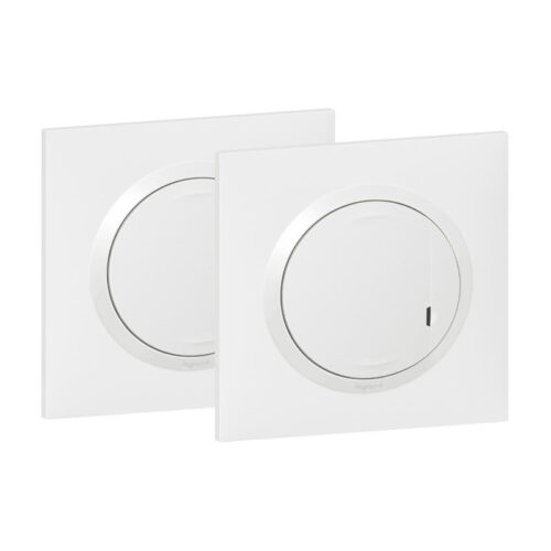 Prêt à poser avec 1 commande sans fil et 1 interrupteur complet Dooxie - Blanc - 600692 - Legrand