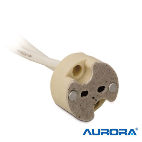 Douille Steatite G4 - G5,3 - G6,35 avec fil 15cm