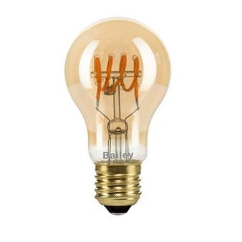 Ampoule Led Spiraled THOMAS A60 - Or - E27 - 160 lm - 2200K - 4W - 80100039071 - Bailey