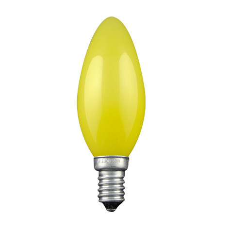 Ampoule Flamme Couleur jaune 230V 25W GA285 E14