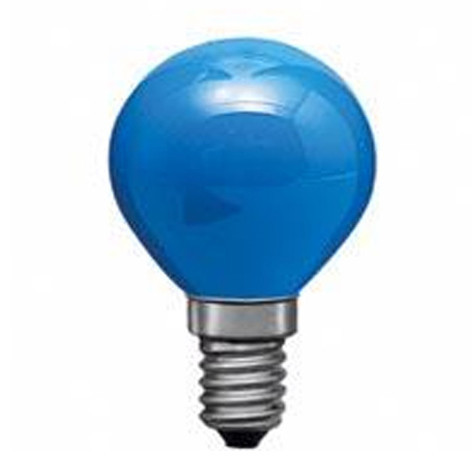 Ampoule Sphérique Couleur bleue 240V 15W E14