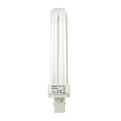 Ampoule Dulux D 10W économique Blanc de Luxe culot G24D – 010595 – Osram