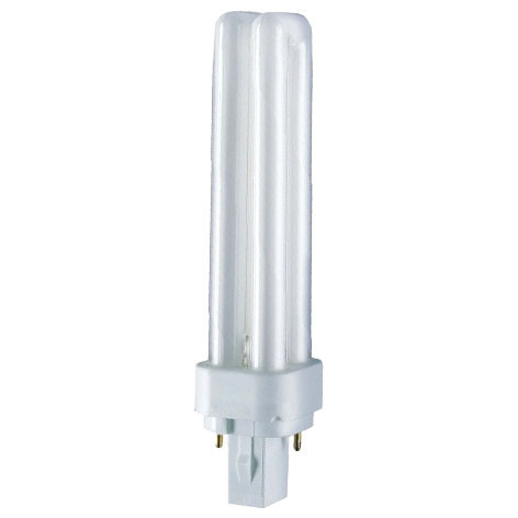 Ampoule Dulux D 18W 220V économique Blanc Chaud cuLot G24d