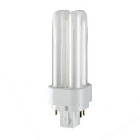 Ampoule Dulux D/E Blanc Chaud 18W économique cuLot G24q-2