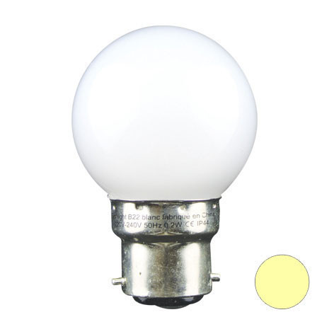 Guirlande Guinguette Professionnelle 10 Ampoules LED B22 1W Blanc