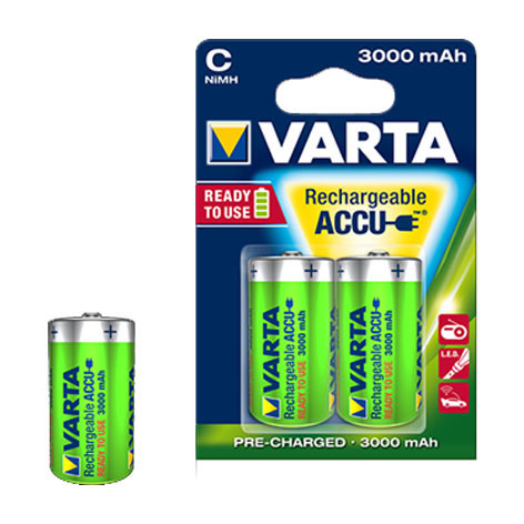 Pile accu LR14 (C) NiMH Ready 2 Use 3000 mAh 1.2 V - Blister de 2 - 56714 - Varta