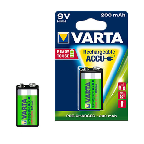 Pile accu Power NiMH Ready 2 Use 200 mAh 9 V – 56722 – Varta