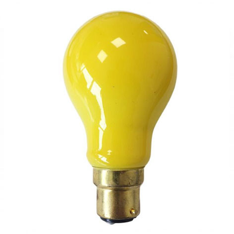 Ampoule Standard Couleur jaune 240V 25W B22