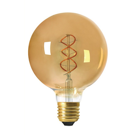 Ampoule Led Filament Globe Twisted - G125 - 5W - 2000K - culot E27 - 716602 - Girard Sudron