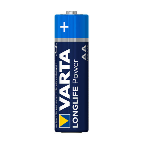 Pile alcaline LR06 - AA - 1,5V - Longlife Power - Blister de 4 - 4906 - Varta