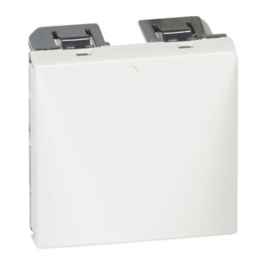 Sortie de câbles 2 modules avec serre-câbles - Mosaic - Blanc - 077550 - Legrand