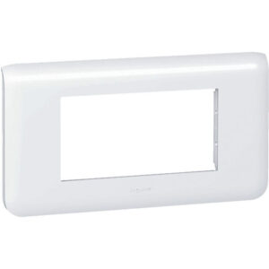 Plaque de finition 4 modules horizontal - Mosaic - Blanc - 078814 - Legrand