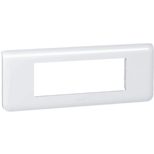 Plaque de finition 6 modules horizontal - Mosaic - Blanc - 078816 - Legrand