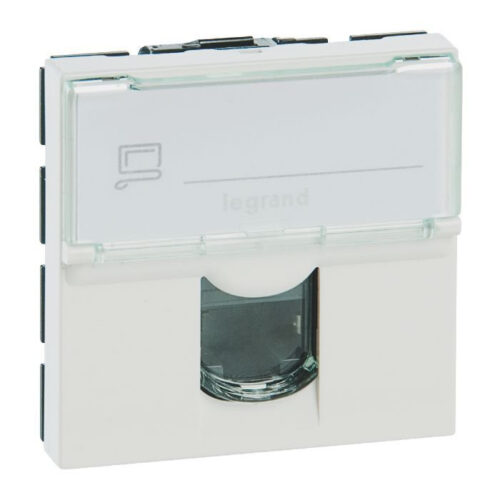 Prise RJ45 catégorie6 FTP 2 modules - Mosaic - Blanc - 076565 - Legrand