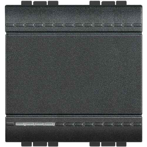 Poussoir à bascule contact NO 10A 250V~ 2 modules - Livinglight - Anthracite - L4005M2A - BTicino