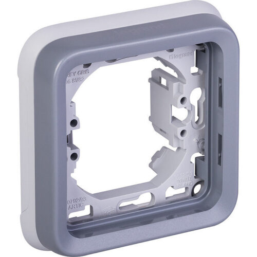 Support plaque 1 poste composable IP55 - Plexo - Gris - 069681 - Legrand