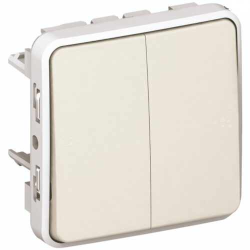 Double va-et-vient Plexo composable IP55 - Plexo - Blanc - 069625 - Legrand