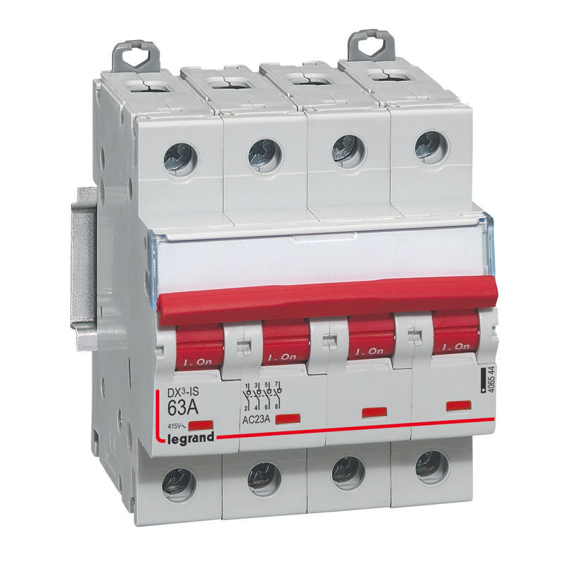 Interrupteur-sectionneur DX³-IS à déclenchement 4 modules 63A – 406544 – Legrand