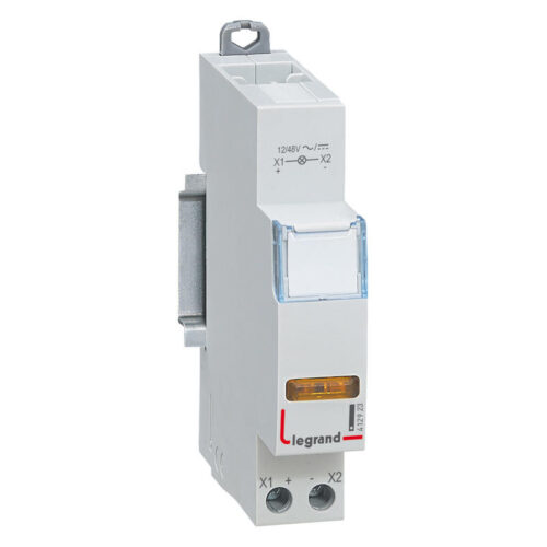 Voyant à LED CX³ simple jaune 12V~ à 48V~ 1 module - 412923 - Legrand