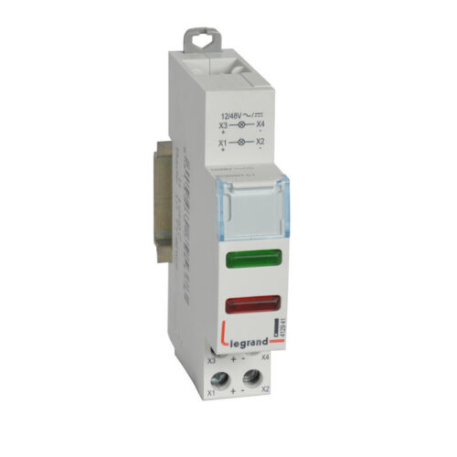 Voyant à LED CX³ double vert et rouge 12V~ à 48V~ 1 module - 412941 - Legrand