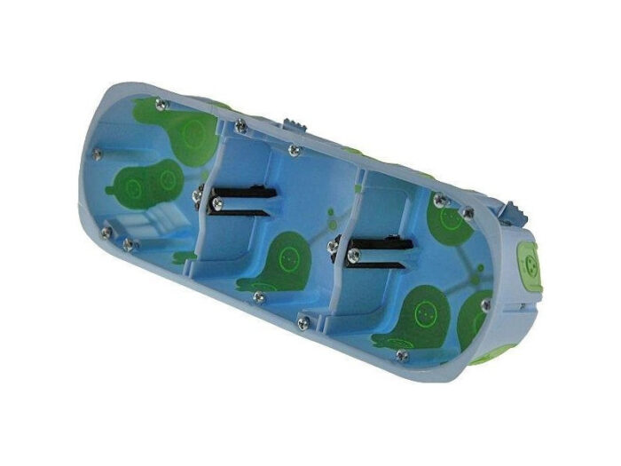 Boite d'encastrement pour cloison sèche 3 postes Ø 67mm - XL Air'Métic - 52067 - Eur'Ohm