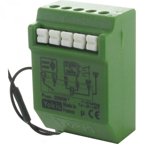 Télérupteur 10A 500VA micro-module encastré radio power - MTR2000ERP - Yokis