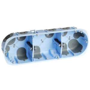 Boite d'encastrement pour cloison sèche 3 postes Ø 67mm - XL Air'Métic - 52067 - EurOhm