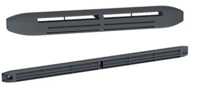 Ensemble Entrée d'air et grille de façade hygroréglable - Gris Anthracite - 526630 - Atlantic