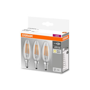 PACK de 3 Ampoules LED Filament Flamme 4-40W 2700K E14
