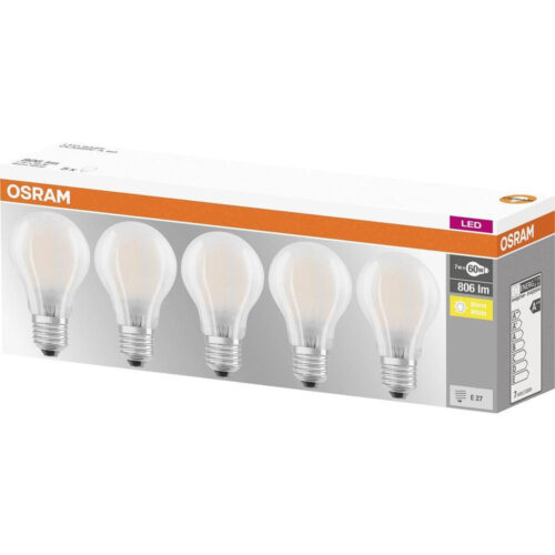 Pack de 5 Ampoules LED Retrofit Filament Dépolie - 7.5W - E27 - 090620 - Osram / désactivé le 120721