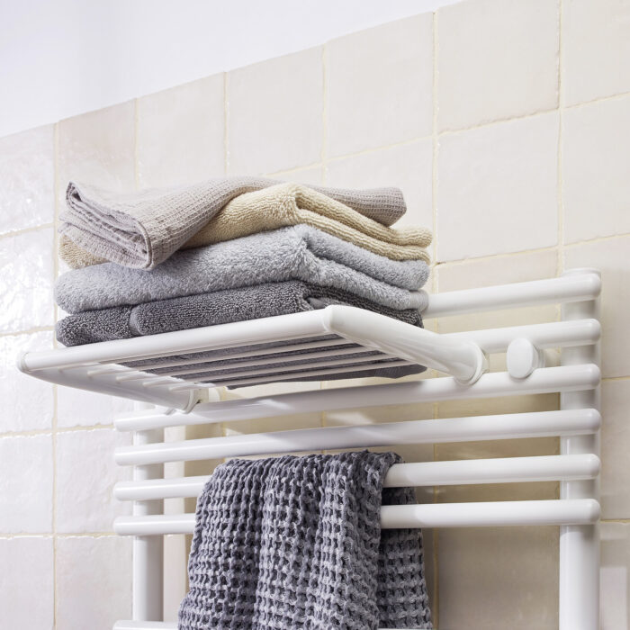 Porte serviettes blanc satin pour sèche-serviettes Thermor - 498018 - Thermor