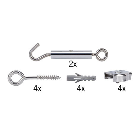 Kit de traction non isolé chromé - 17803 - Paulmann