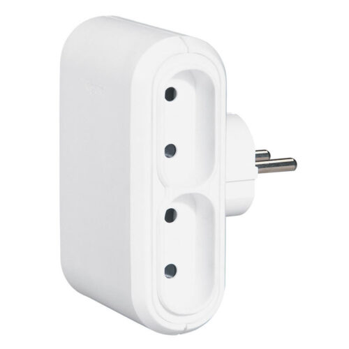 Fiche multiprise 4 prises de courant 2P 6A avec sorties frontales - 050650 - Legrand